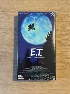 Sealed VHS copy of E.T. The Extra-Terrestrial